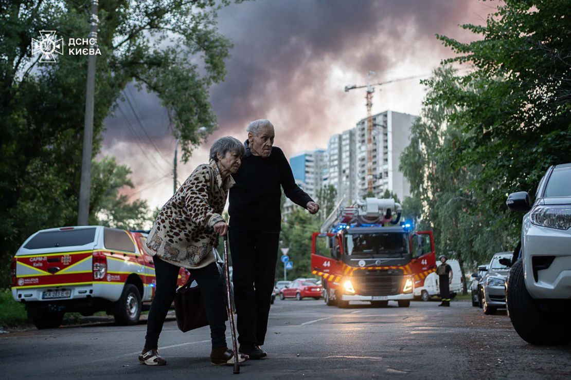 Residents in Kyiv have described growing accustomed to almost nightly aerial assaults from Moscow.