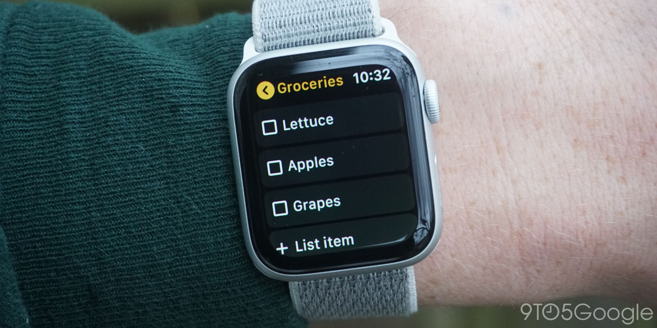Google Keep for Apple Watch