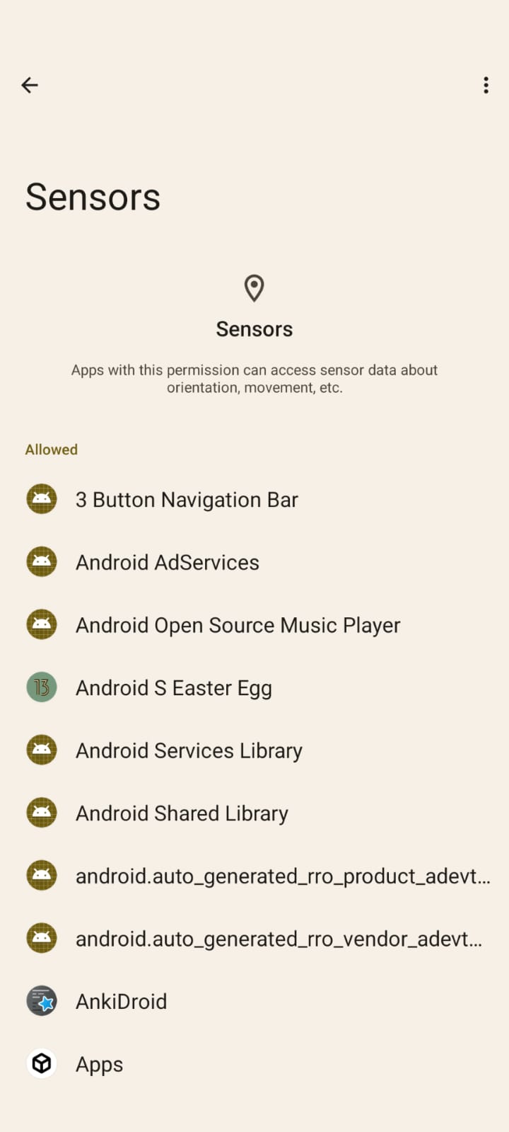 grapheneos sensors permission
