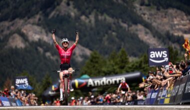 Samara Maxwell (Decathlon Ford Racing) wins the XCO at the Pal Arinsal-Andorra round of the WHOOP UCI Mountain Bike World Series 2025