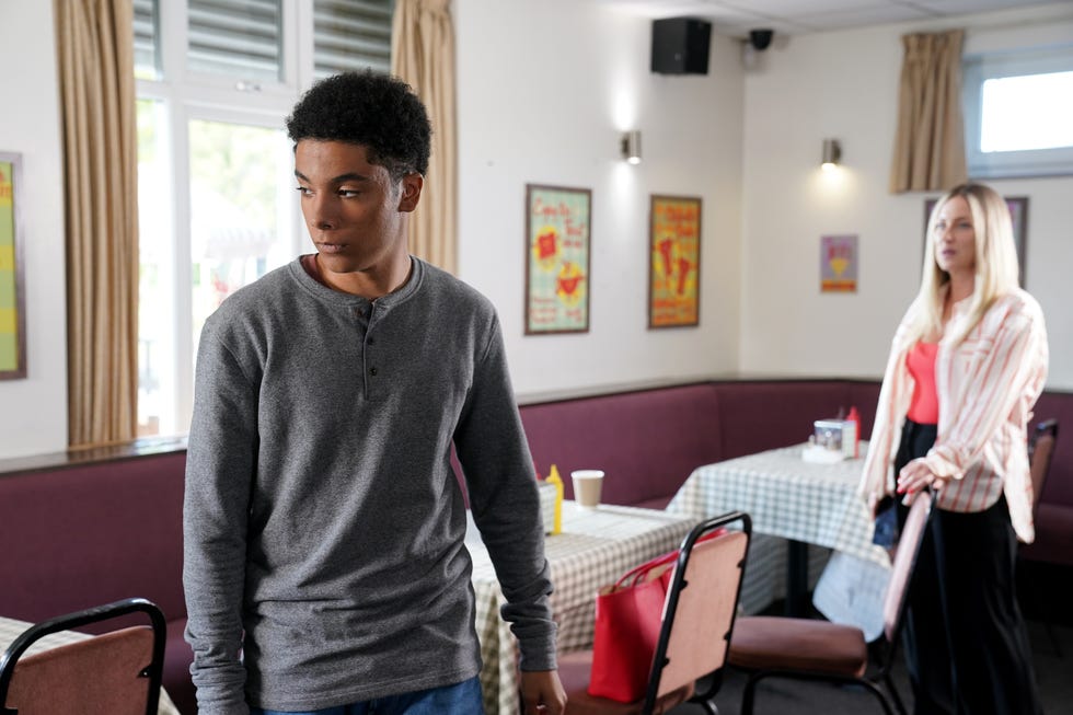 jacob omari and clare devine in hollyoaks