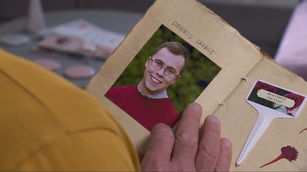 dennis savage photo in book, hollyoaks