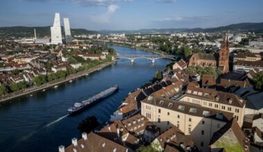 Aerial view of Basel