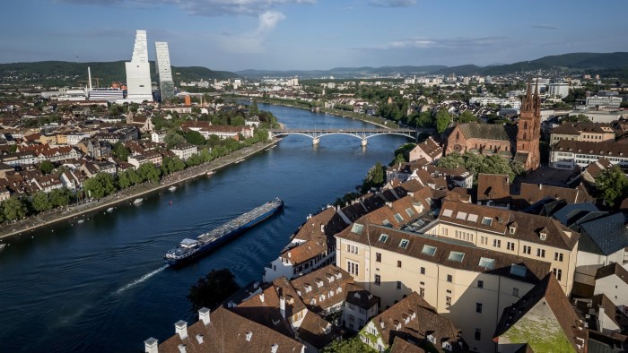 Aerial view of Basel