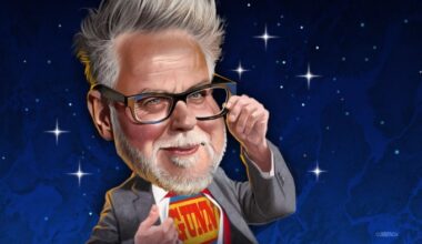 Joe Cummings illustration of Person in the News James Gunn