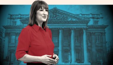 Montage shows Rachel Reeves in front of Mansion House