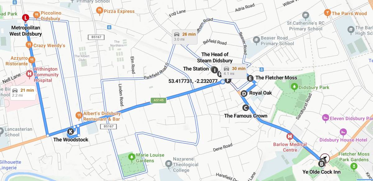 didsbury dozen map