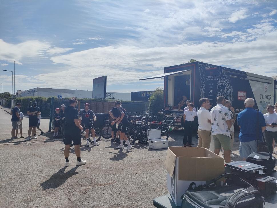 Tudor Pro Cycling rest day hotel, Montpellier, 2025 Tour de France