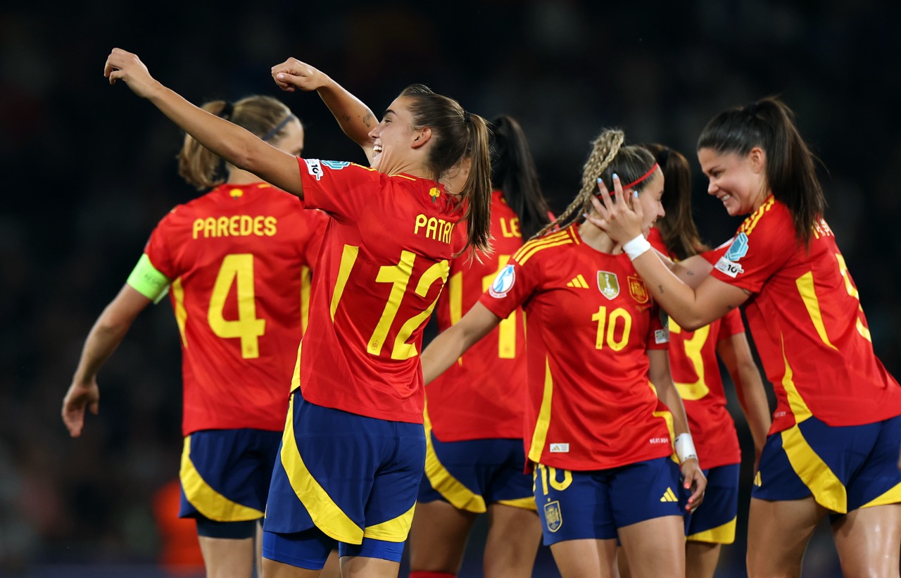 World Champions Spain are undefeated at Euro 2025 (Photo by Eddie Keogh/Getty Images via OneFootball)