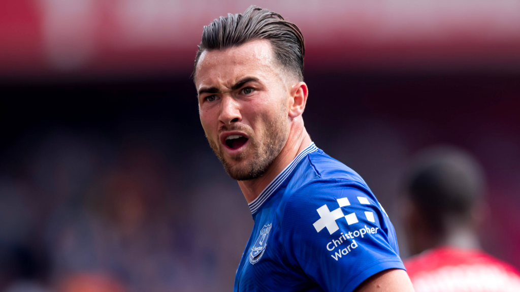 Leeds winger Jack Harrison on loan at Everton.