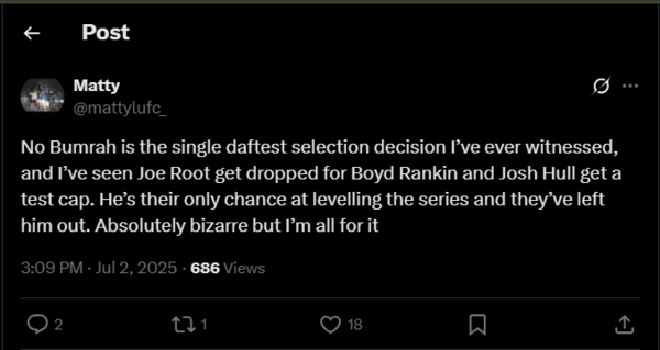 Jasprit Bumrah