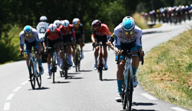 Fred Wright attacks on stage 11 of the Tour de France