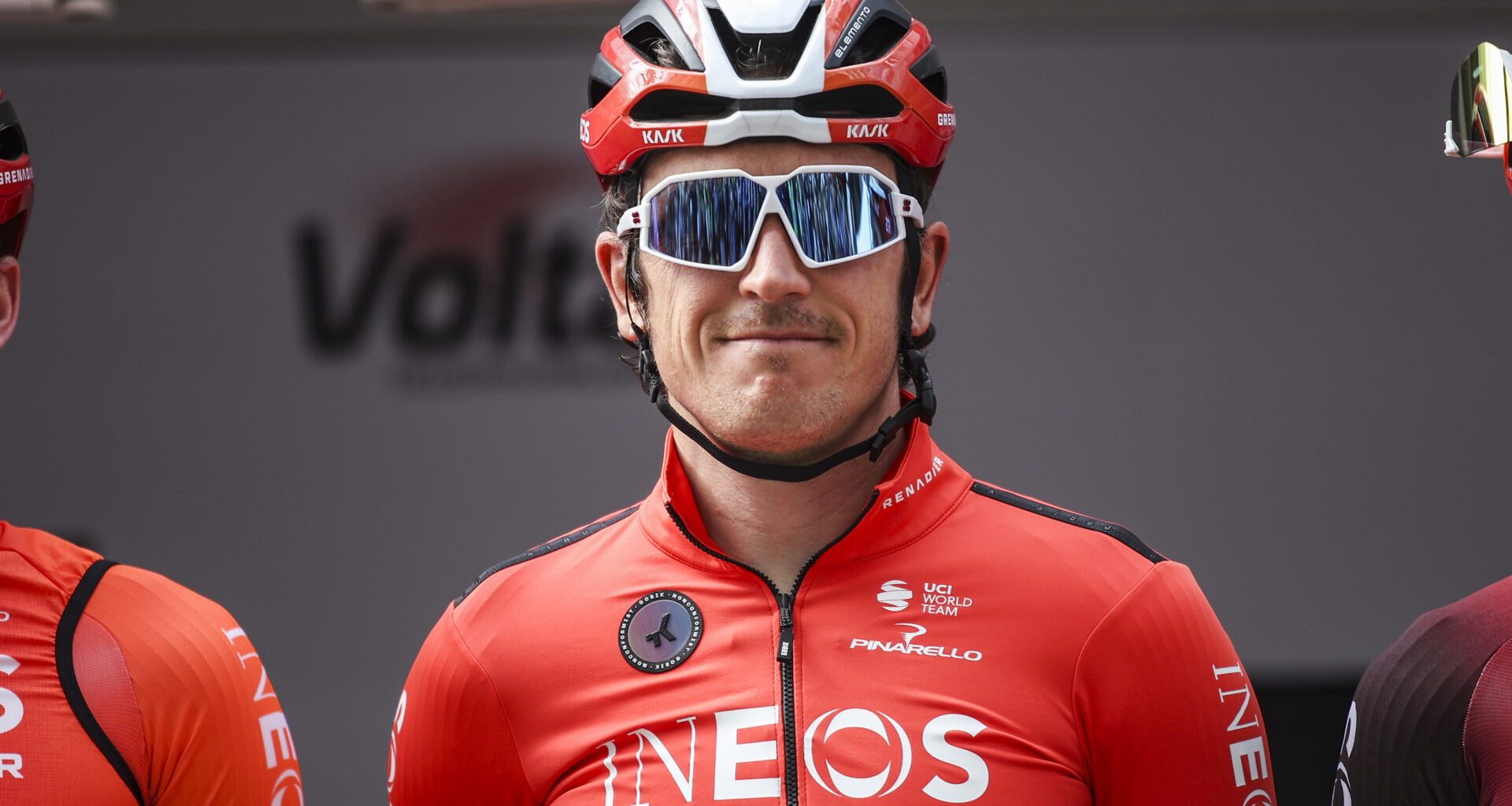Geraint Thomas of Ineos Grenadiers participates in the 104th Volta Ciclista a Catalunya 2025, Stage 3 from Viladecans The Style Outlets to La Molina in Viladecans, Spain, on March 26, 2025.