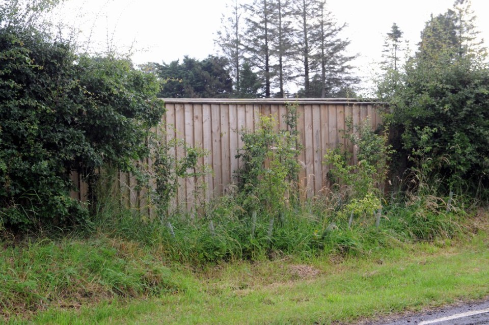17/07//25..Perimiter Fences at Lewis Capaldi,s farm house in Eaglesham