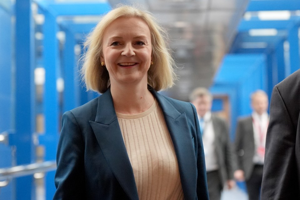 Liz Truss at the Conservative Party Conference.