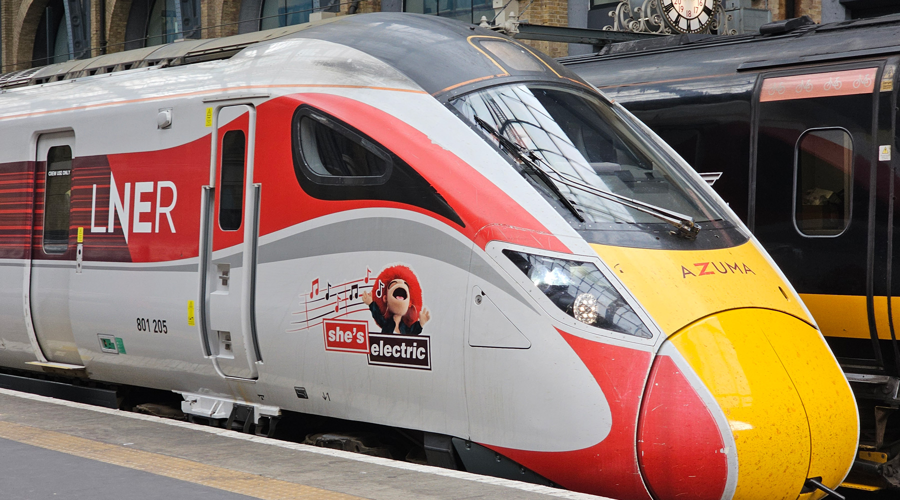 Oasis-themed train rolls into King’s Cross for London reunion concerts