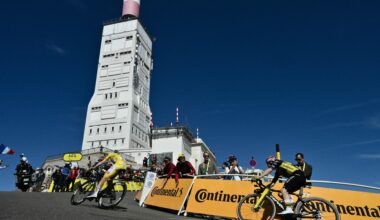 Pogacar and Vingegaard on Mt Ventoux