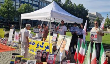 Supporters of the Iranian Resistance in Mannheim, Germany, held a bookstand on July 18, 2025