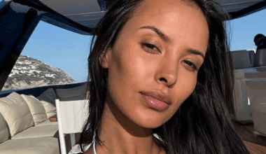 Maya Jama looks incredible in tiny crotchet bikini as she shares steamy insight into Ruben Dias holiday