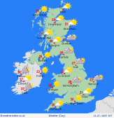 Weather forecast text for the United Kingdom. Morning Call