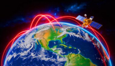 Illustration of the South Atlantic Anomaly and its effects on Earth's magnetic field. Image generated by AI.