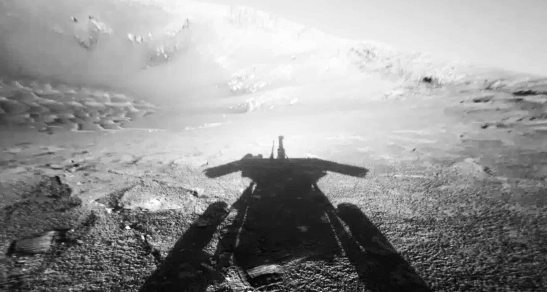Nasa's Opportunity Rover Casts A Shadow On Mars