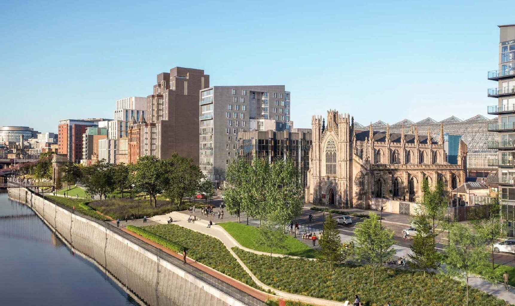 Glasgow to embrace its neglected waterfront with a new river park : July 2025 : News : Architecture in profile the building environment in Scotland