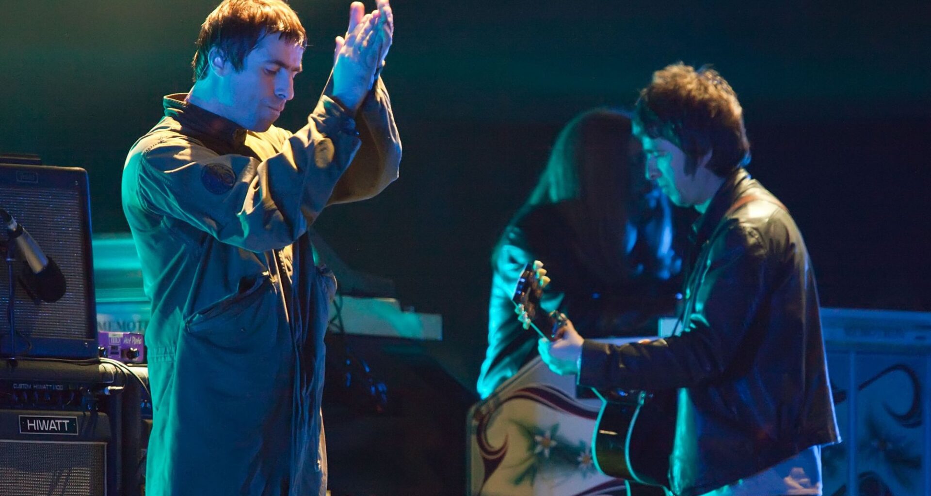 Watch huge Oasis logo drone display above stadium in Cardiff as more songs soundchecked by band 
