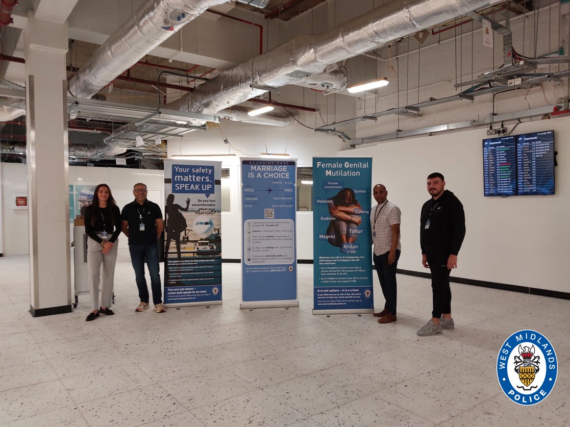 Raising awareness of FGM and forced marriage at Birmingham Airport