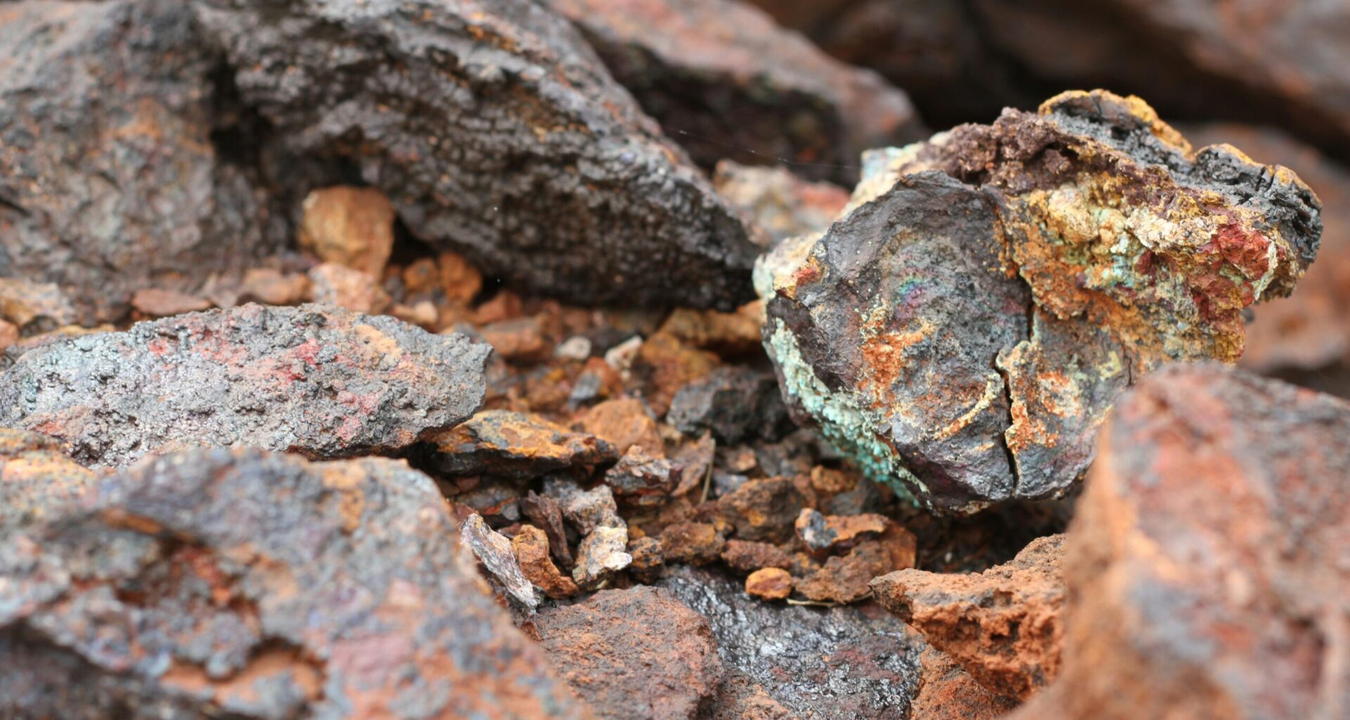 Ore containing copper, cobalt and nickel.