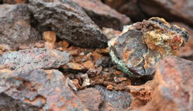 Ore containing copper, cobalt and nickel.
