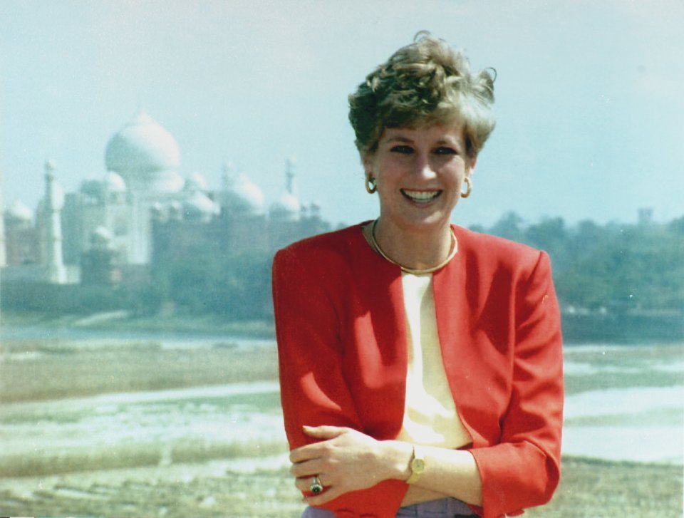 Princess Diana at the Red Fort in Agra, India.