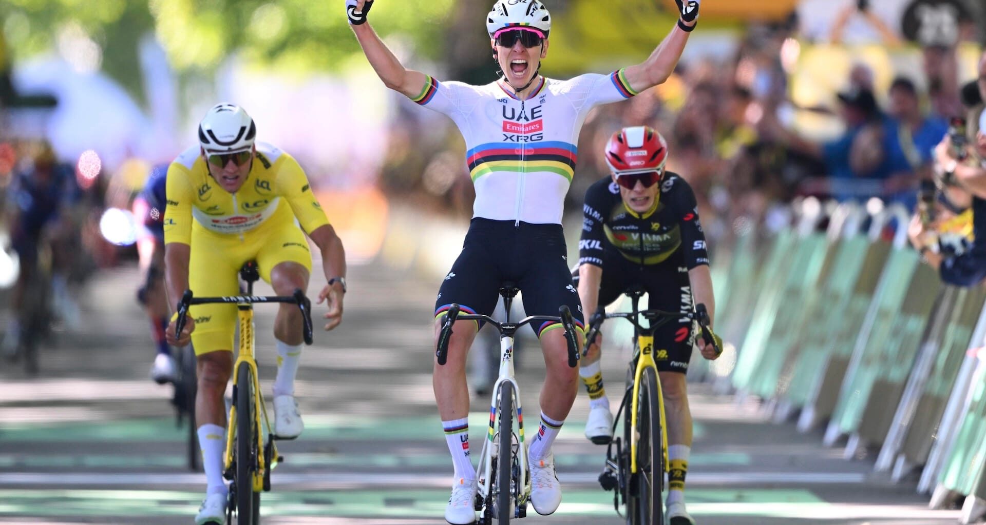 Pogačar triumphs in the action-packed finale of stage 4