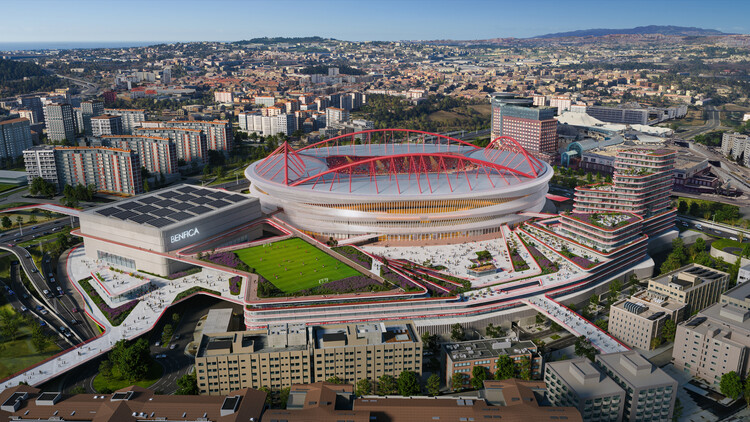 Populous Designs Redevelopment Master Plan for Lisbon’s Estádio da Luz - Image 1 of 13