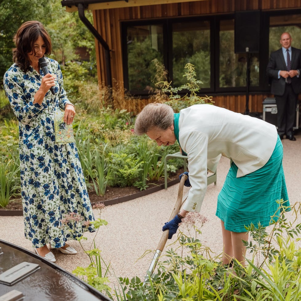 princess anne opens garden for people with spinal injuries in sheffield