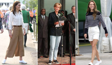 Kate Middleton and Princess diana wearing Superga sneakers