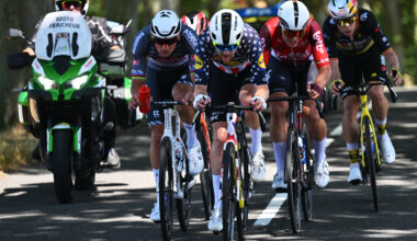 Quinn Simmons on stage 11 of the Tour de France