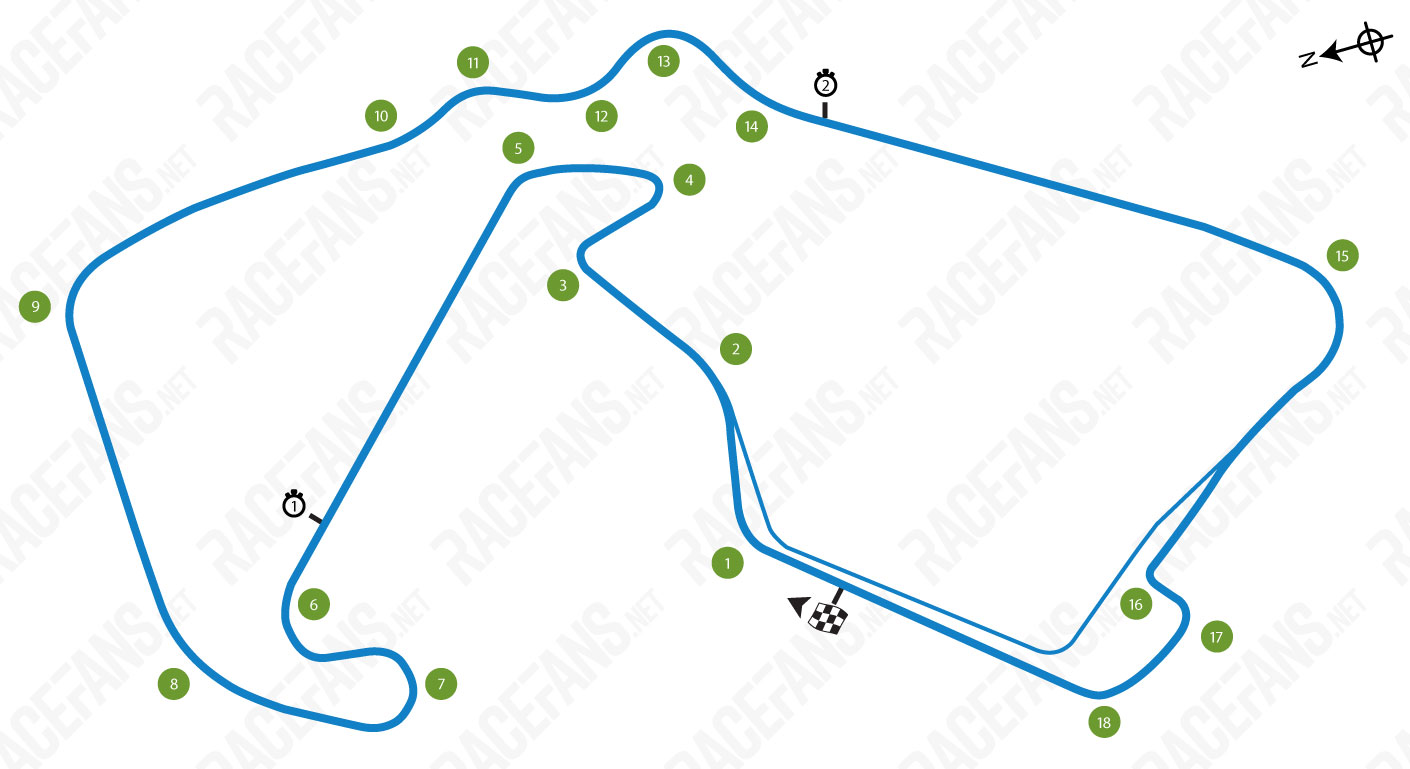 Silverstone track map
