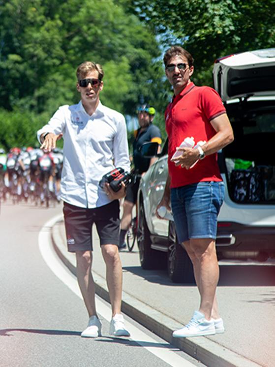 Raphael Meyer and Fabian Cancellara, Tudor Pro Cycling