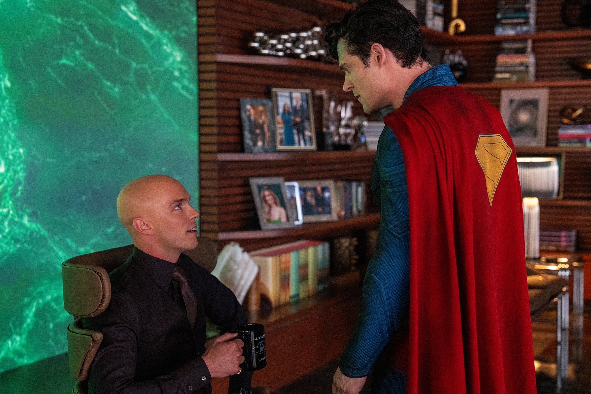 Nicholas Hoult and David Corenswet in James Gunn’s ‘Superman’