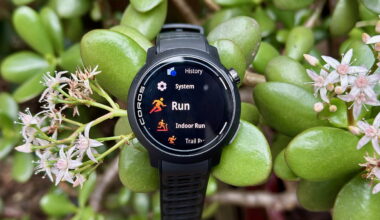 A close-up of the Run start activity screen on the COROS PACE Pro.