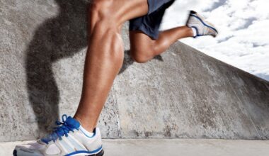 runner's lower legs