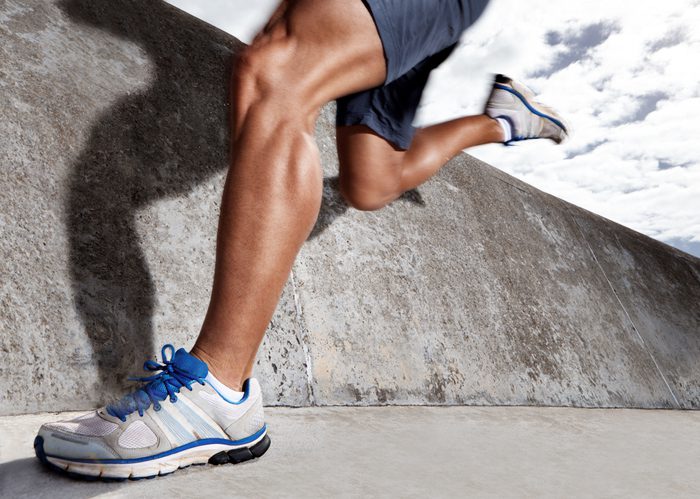 runner's lower legs