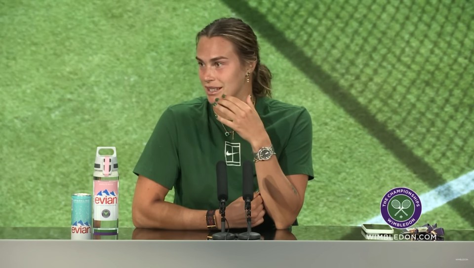 Sabalenka later made her thoughts clear on Anisimova's behaviour