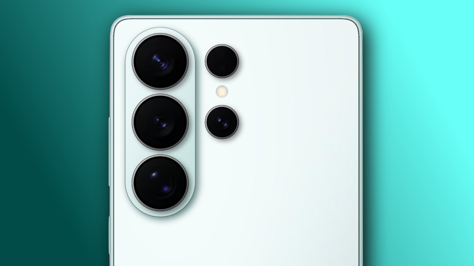 Close-up of a fan-made Galaxy S26 Ultra render.