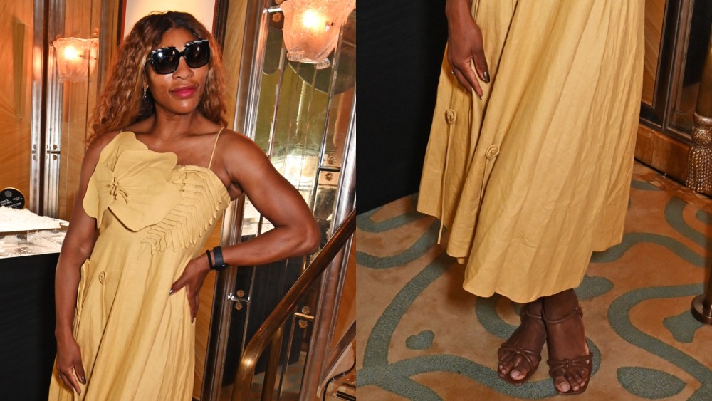 Serena Williams wears strappy sandals in London