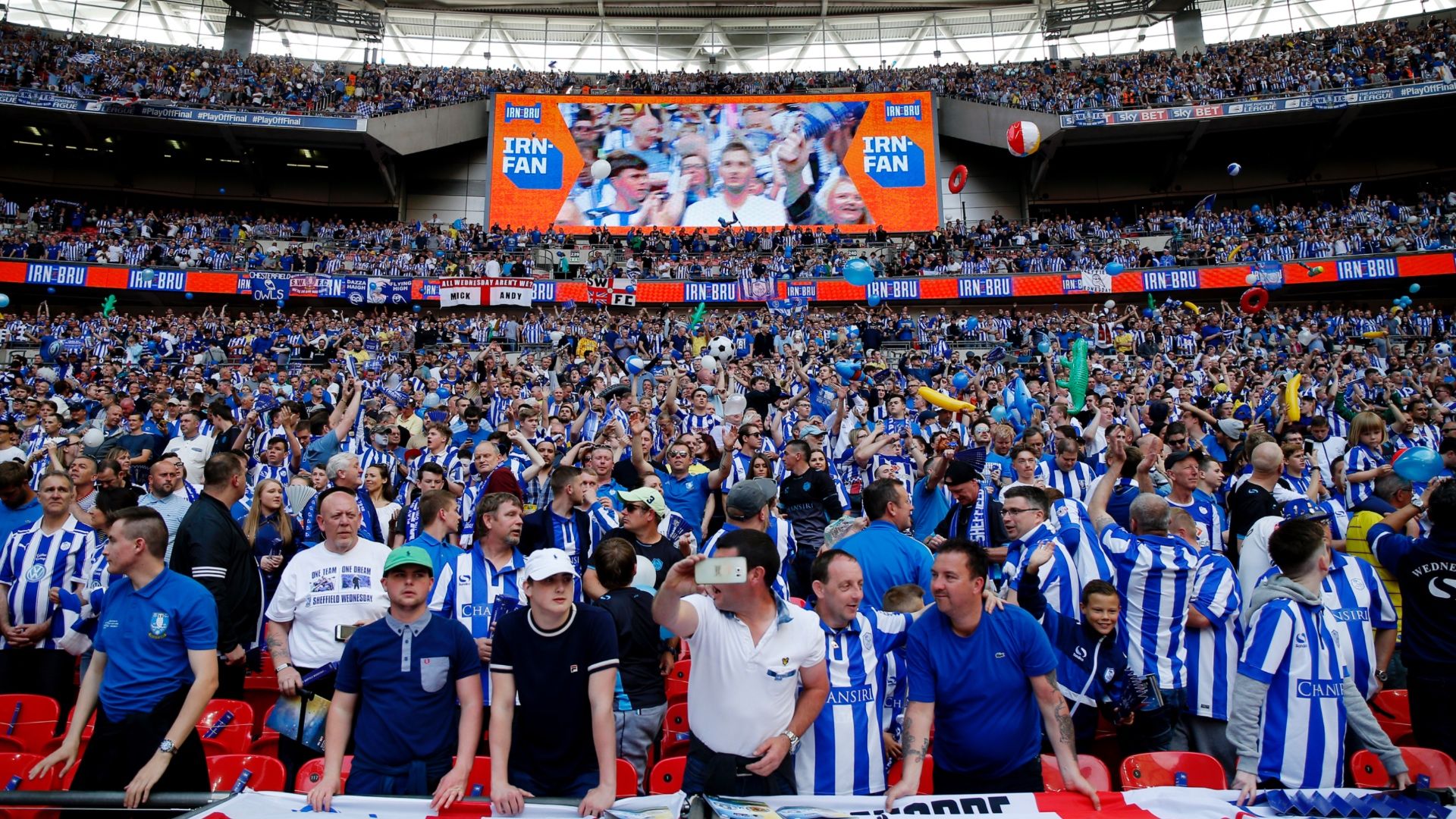 Sheffield Wednesday fans at Wembley 2