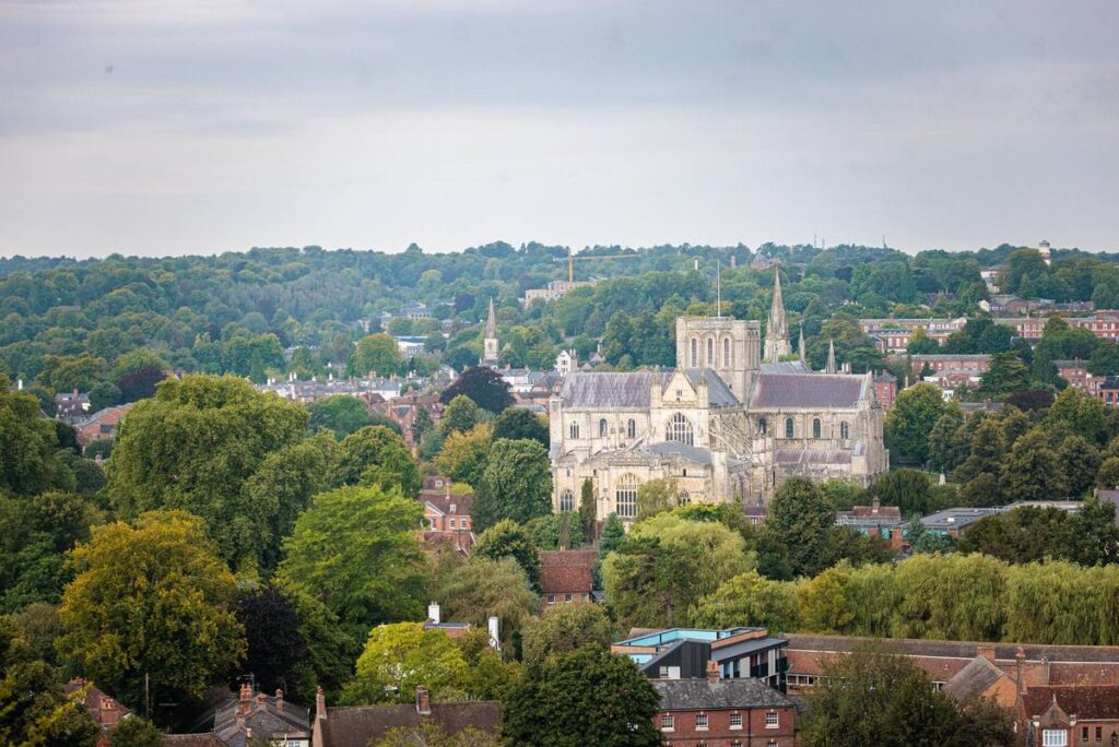 A view across Winchester