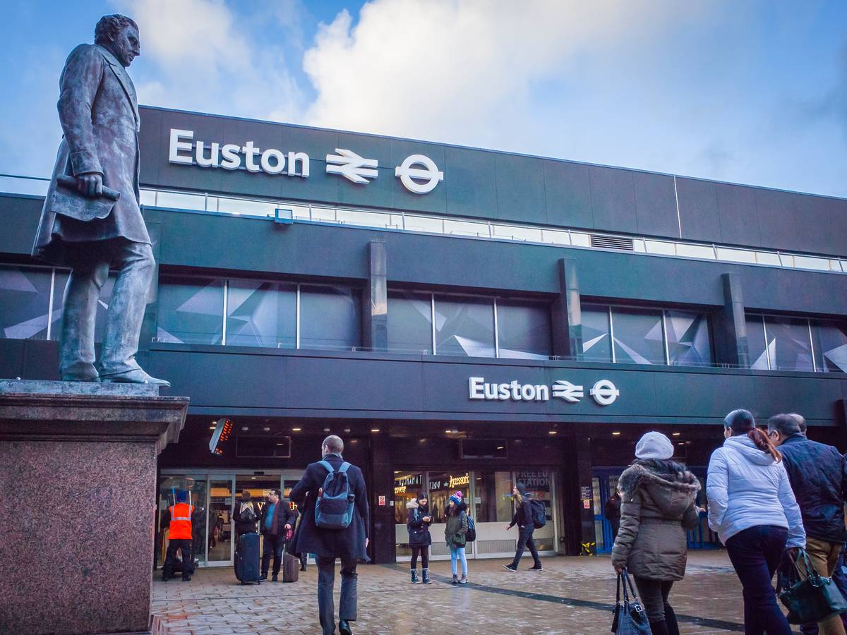 The front of Euston station