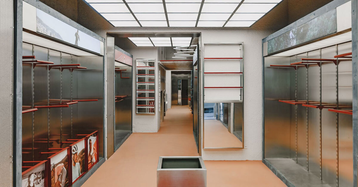 modular display systems outline el departamento's sportswear store in barcelona